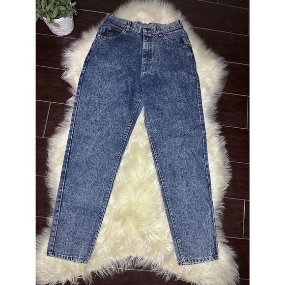 Lee vintage acid washed straight legged denim jeans sz 10 med - Picture 1 of 7